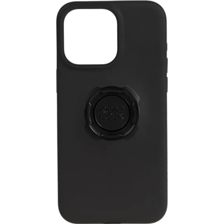 Quad Lock Schutzhülle für iPhone 16 Pro Max, schlanke TPU-Hülle mit stoßfestem Schutz, matte schwarze Oberfläche