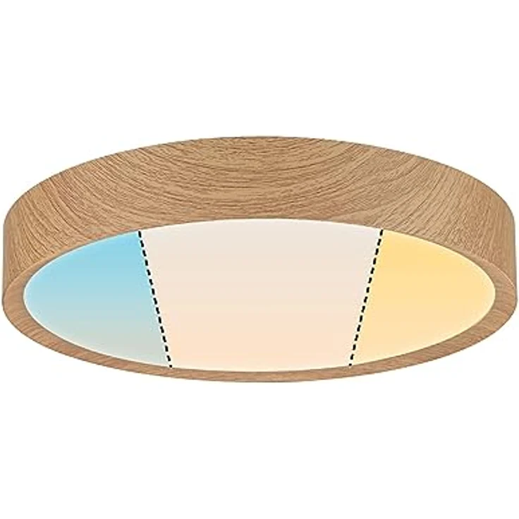 Paulmann 71085 LED Deckenleuchte Selection Bathroom Tega IP44 White Switch 1200lm 230V 22,5W Holzoptik Badleuchte Badleuchte – Bild 1