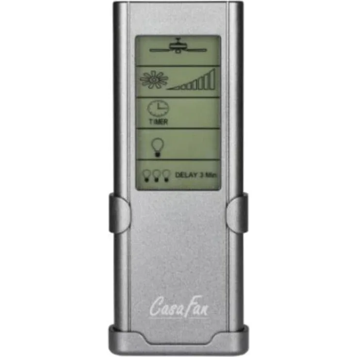 CasaFan Universalfernbedienung FB-FNK-D, LCD Touch mit 4 Stufen Dimmung für Deckenventilatoren, Funk-System im 434 MHz-Bereich
