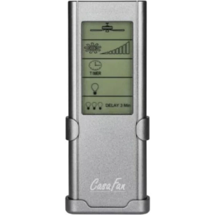 CasaFan Universalfernbedienung FB-FNK-D, LCD Touch mit 4 Stufen Dimmung für Deckenventilatoren, Funk-System im 434 MHz-Bereich