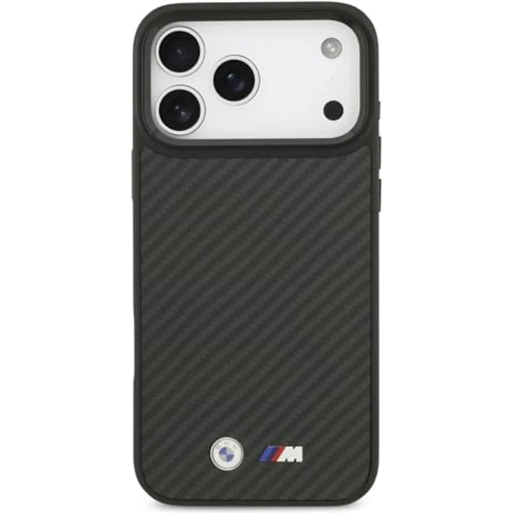 CG MOBILE BMW M Kevlar Matt Schutzhülle kompatibel mit MagSafe für iPhone 17 Pro Max, Schwarz – Bild 3