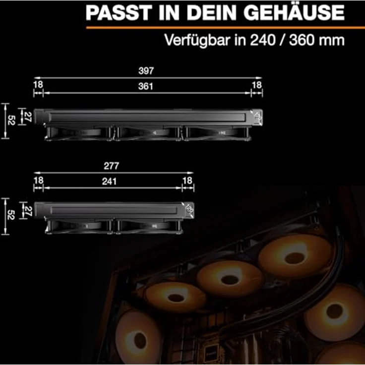 be quiet! Pure Loop 3 LX 360mm Wasserkühlung, effizienter Flüssigkeitskühler mit leisen Pumpen und hoher Kühlleistung – Bild 8