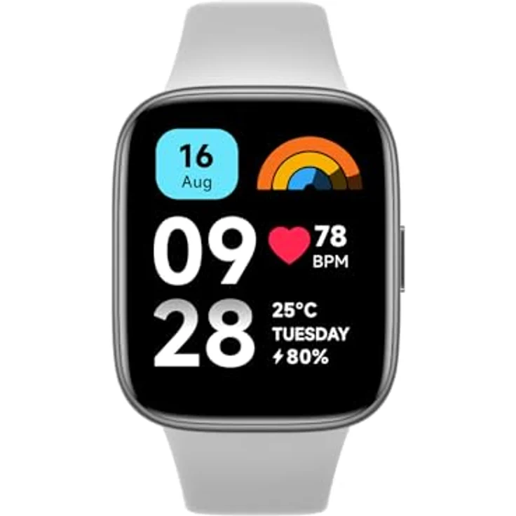 Xiaomi Redmi Watch 3 Active, 1,83 Zoll-LCD-Display, Bluetooth-Telefonanrufe, SpO2- und Herzfrequenzüberwachung, 5 ATM Wasserbeständigkeit, 12 Tage Akkulaufzeit, 100+ Fitnessmodus, Gray – Bild 1