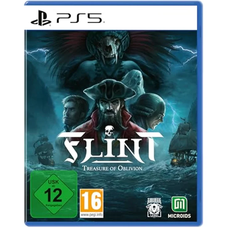 Astragon FLINT Treasure of Oblivion [PS5], Piraten-Taktik-RPG mit rundenbasierten Kämpfen und Comicheft-Stil. – Bild 1