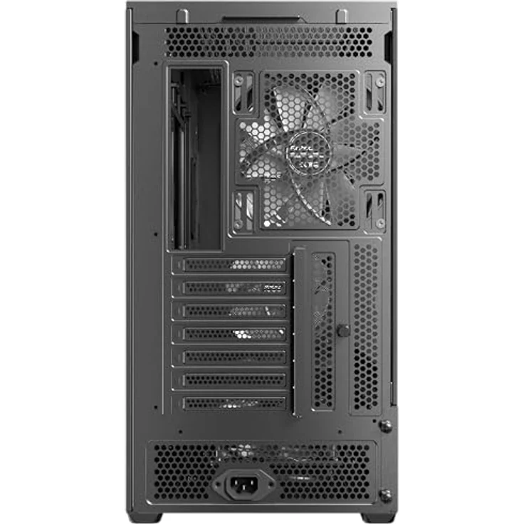 Antec FLUX Rear Midi Tower PC Gehäuse, ATX/Micro-ATX/ITX, schwarz, mit RGB-Beleuchtung und verbessertem Kabelmanagement – Bild 25