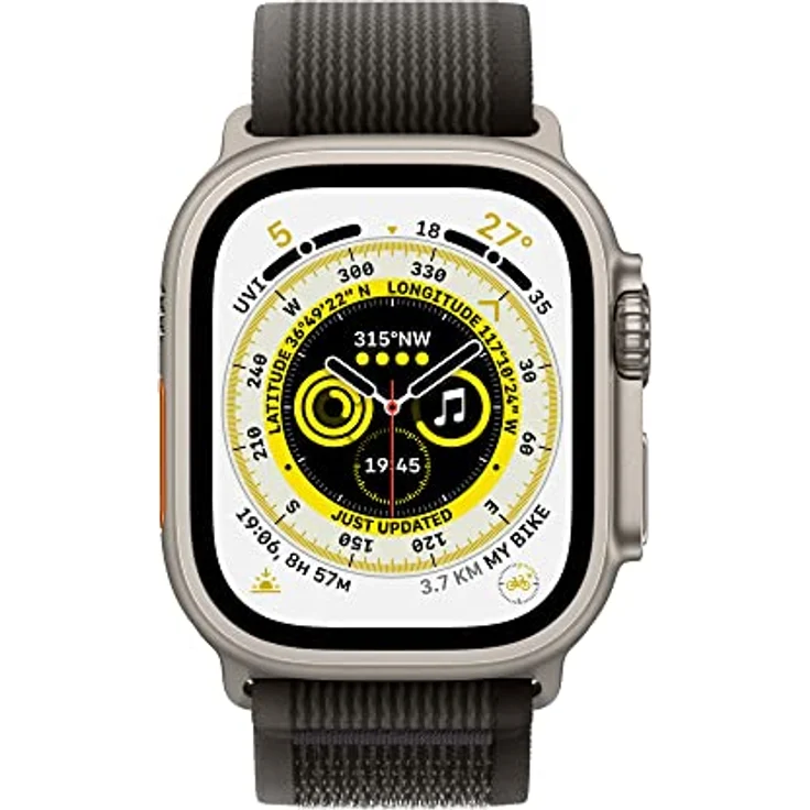 Apple Watch Ultra 49mm Ersatzarmband Black/Gray Trail Loop - S/M – Bild 3