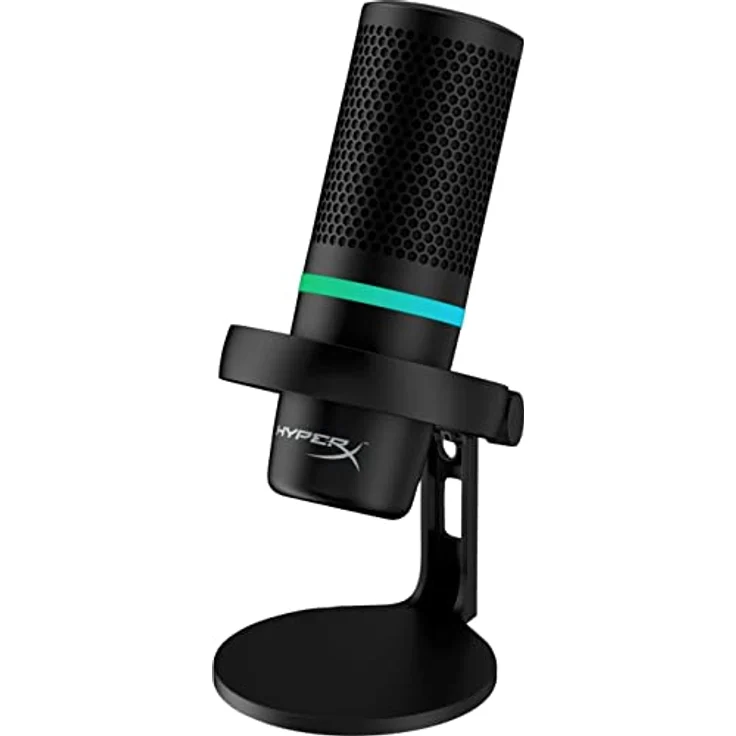 HyperX DuoCast - RGB USB Kondensatormikrofon für PC, PS5, PS4, Mac, Low-Profile-Shock Mount, Cardioid, Omnidirektional, Pop-Filter, Gain-Control, Gaming, Streaming, Podcasts, Twitch, YouTube, Discord – Bild 2