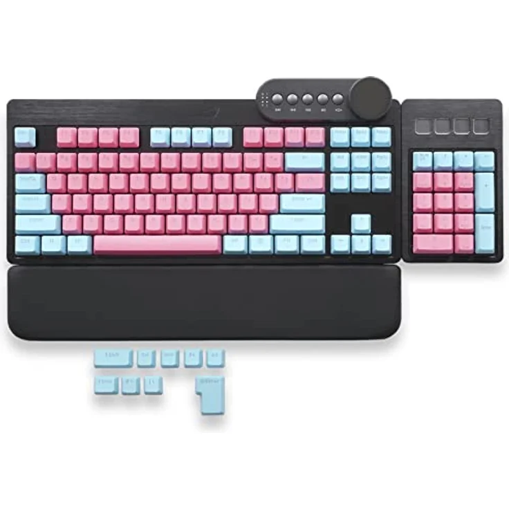 Mountain Quartz B Backlit Keycap set, Keycaps, Blau, Pink – Bild 2