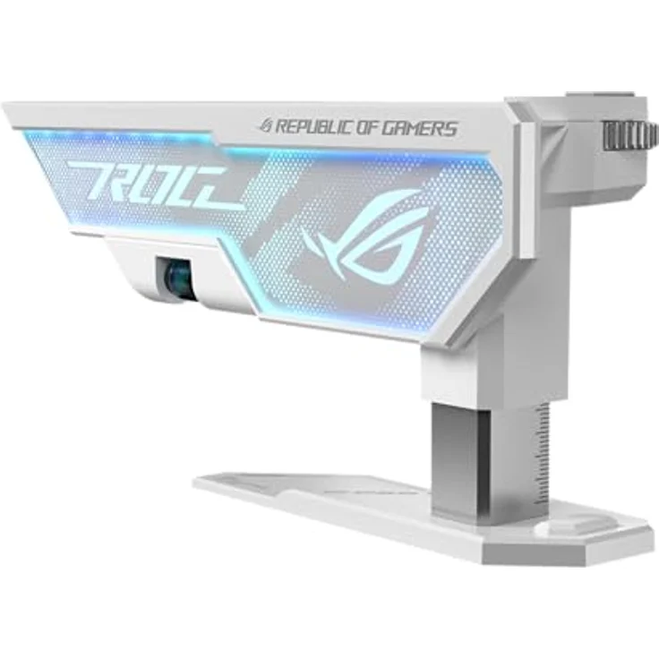 ASUS ROG Herculx Grafikkartenhalter White (Stützhöhe 72-128 mm, integriertes 3D-ARGB-Element, Aura Sync, inkl. Wasserwaage) – Bild 2
