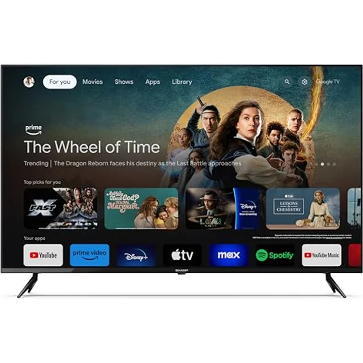 Sharp 50GL4060E, 50" 4K Ultra HD Smart-TV mit WLAN, Schwarz – Bild 2