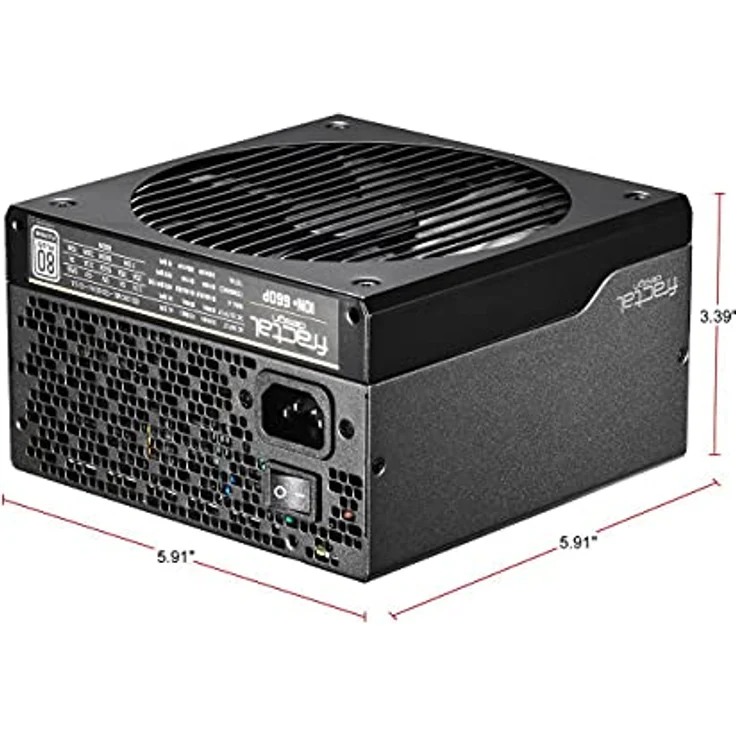 Fractal Design Ion+ 660P 80 Plus Platinum Zertifiziert, 660W, vollmodulares, kompaktes ATX Netzteil mit UltraFlex Kabeln - Preisvergleich – Bild 4
