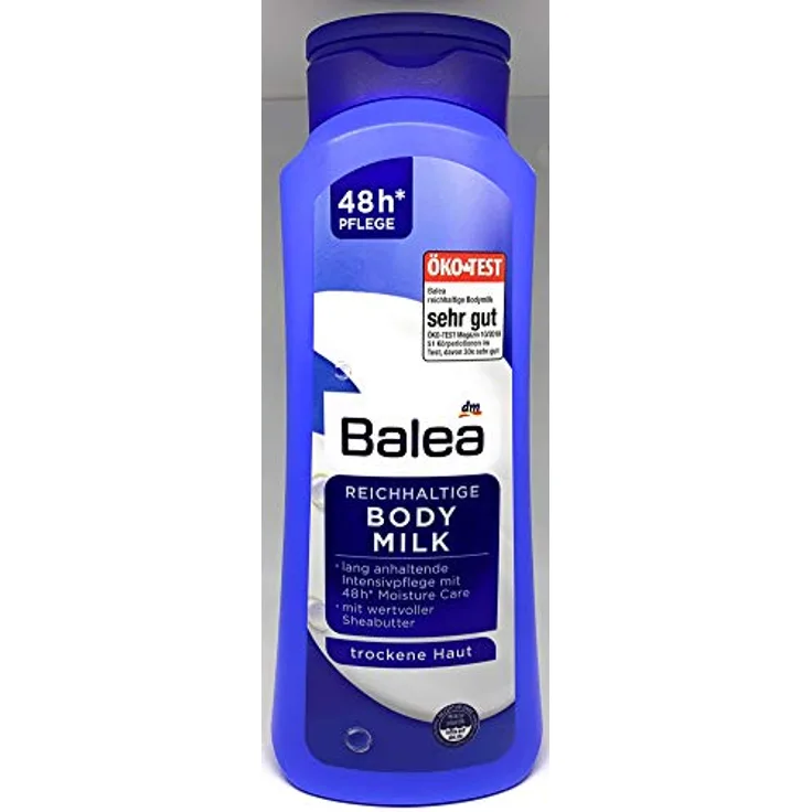 Balea Reichhaltige Bodymilk mit Sheabutter, 500 ml, für trockene Haut