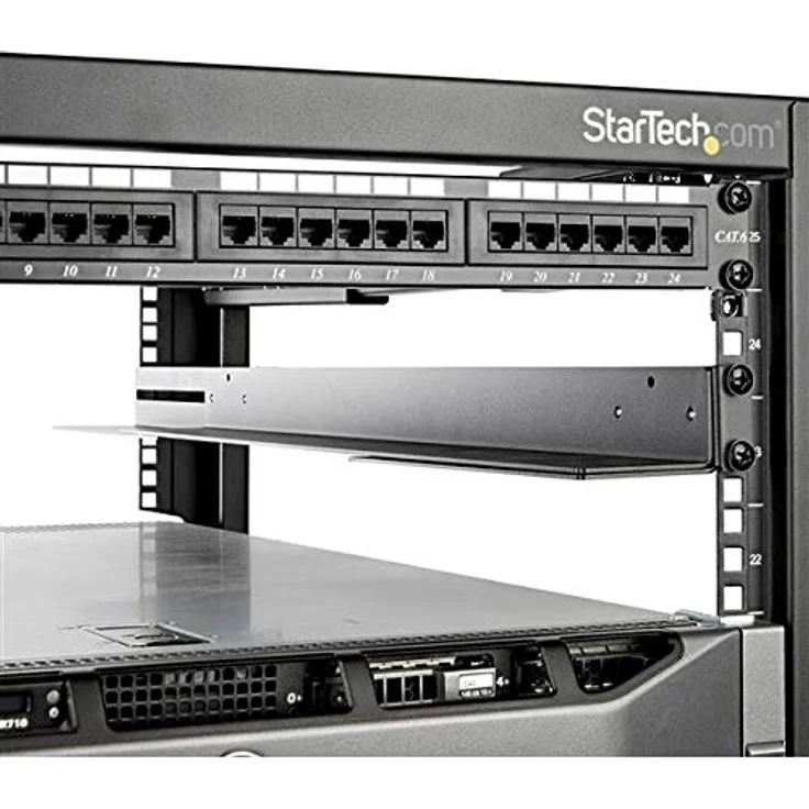 StarTech.com 1U Server Rack Rails with Adjustable Mounting Depth - 4 post - Rack-Schienen-Kit - Rack montierbar - Schwarz - 1U - 48.3 cm (19) – Bild 8