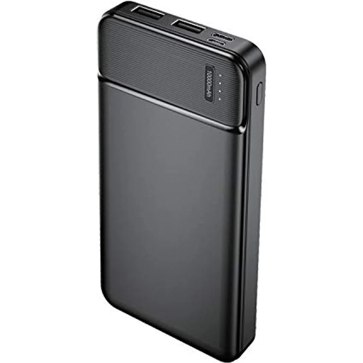 MaxLife Maxlife 10.000mAh Powerbank mit 2x 2.4A USB-Anschlüssen - Schwarz – Bild 2