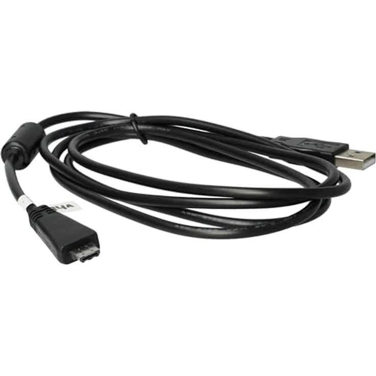 vhbw USB Datenkabel Ladekabel passend für Sony Cybershot DSC-HX7, SC-TX5, DSC-TX10, DSC-W350, DSC-WX5 ersetzt VMC-MD3 ohne AV-Funktion. – Bild 5