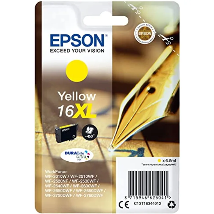 Epson 16XL / C 13 T 16344012 Tintenpatrone yellow original