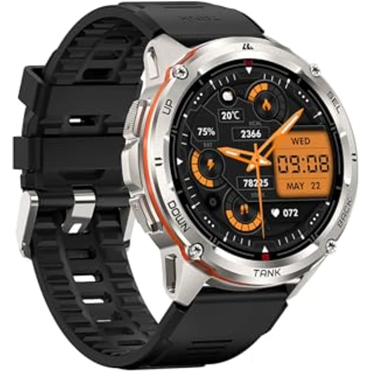 KOSPET 14000014000 Smartwatch T3 Ultra, 1,4 Zoll AMOLED, GPS, wasserdicht, Silber – Bild 3