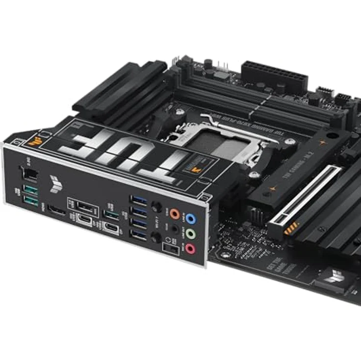 Asus Tuf X870-Pro Wifi7 W Neo (Am5) (D), ATX-Mainboard mit 16+2+1 Leistungsstufen, DDR5, PCIe 5.0, 4 M.2-Steckplätzen, 5Gb Ethernet, weiße Farbe – Bild 8