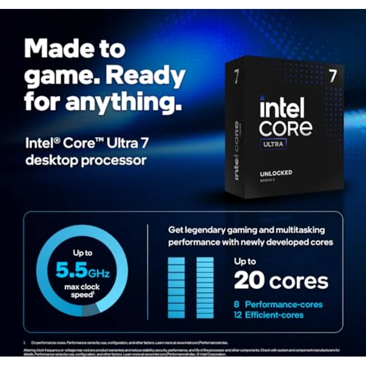Intel Core Ultra 7 265K (LGA 1851, 5.40 GHz, 20-Core), Prozessor – Bild 2
