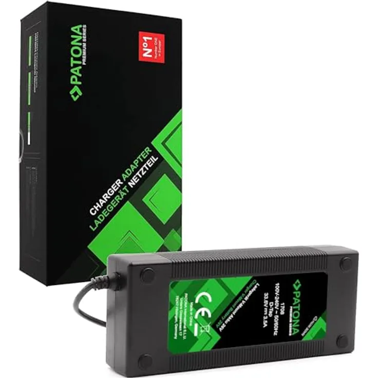 PATONA 26V D-Tap Netzteil Ladegerät für V-Mount Akku, geeignet für Dauerlicht und Kamera-Zubehör