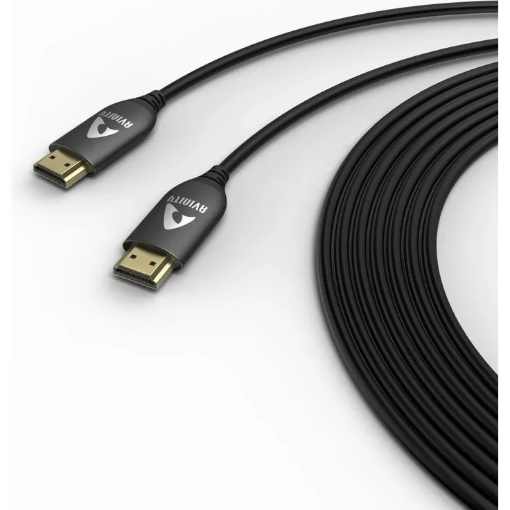 Avinity 107639 HDMI-Kabel, 48 Gbit/s Männlich auf HDMI Typ A, 20 m, Ultra High Speed, Schwarz, Versandkostenfrei