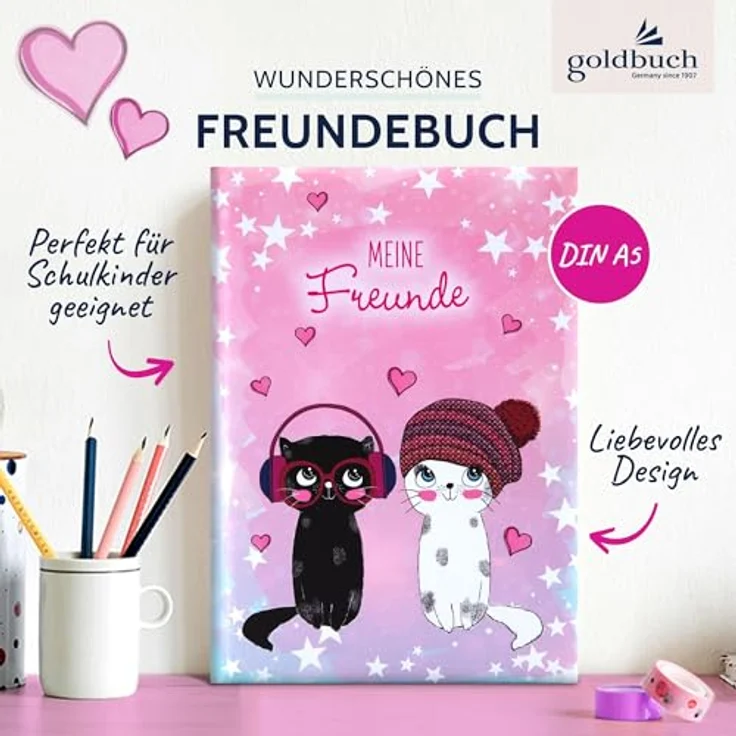 Goldbuch Freundebuch Music for Cats Freundebuch - Preisvergleich – Bild 2