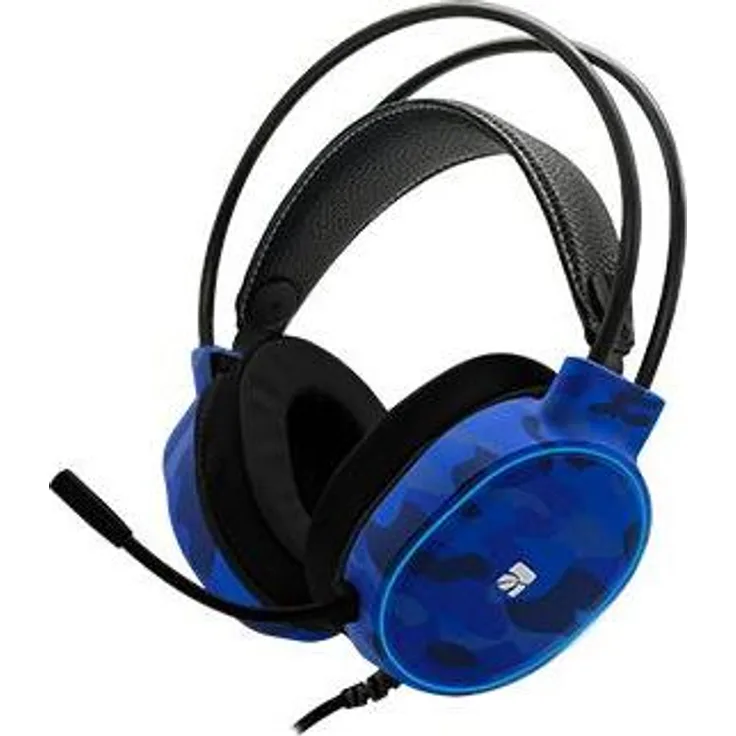 Xtreme 90502 Planet Gaming Headset, Kabelgebundenes Over-Ear-Headset mit 50 mm Treibern und geschlossener Bauweise, Blau, Schwarz