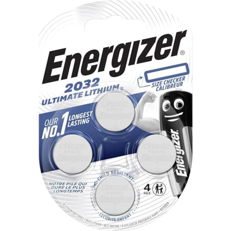 Energizer E301319200 Spezialbatterie - Lithium CR-Typ 2032 4 Stück Chrom – Bild 2