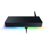 Razer Thunderbolt 4 Dock (Mercury) - Premium Hub mit RGB-Beleuchtung für Windows und Mac (10 Anschlüsse in einem, Ausgabe auf zwei 4K-Monitoren oder einen 8K-Monitor) Weiß