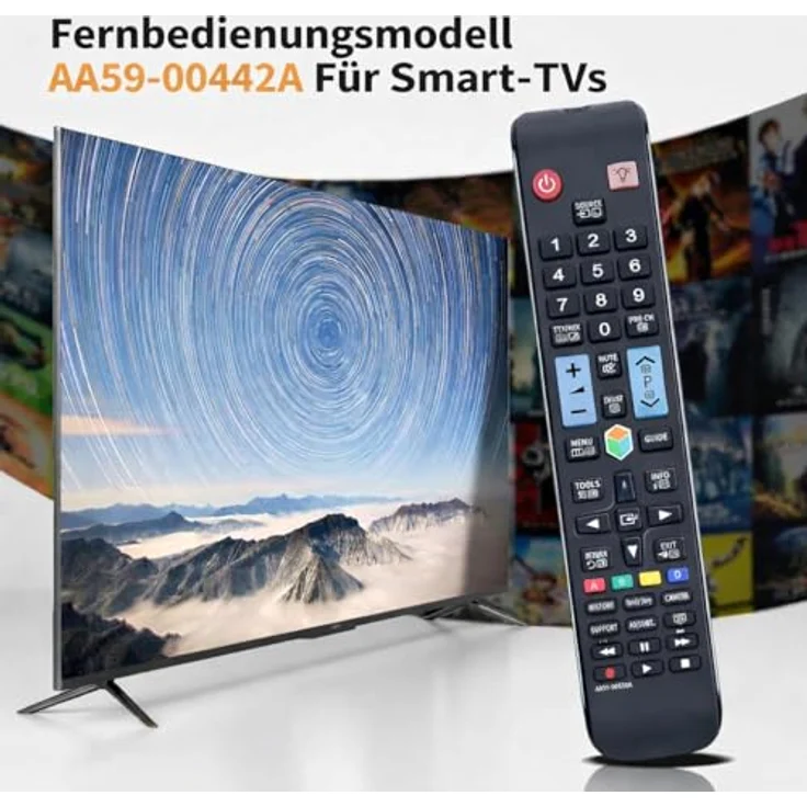 Mycotech Fernbedienung für Samsung Smart TV AA59-00638A, sofort einsatzbereit, ergonomisches Design, stabile Signalübertragung – Bild 2