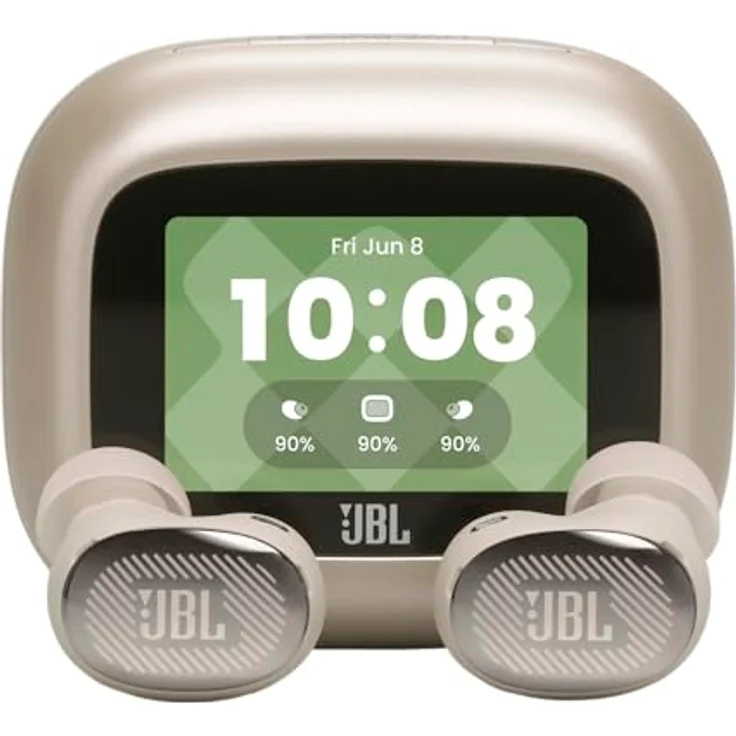 JBL Live Buds 4, Kabellose Noise-Cancelling-Ohrhörer mit Hi-Res Audio, 40 Std. Akkulaufzeit, IP55 wasserdicht, Champagner – Bild 1