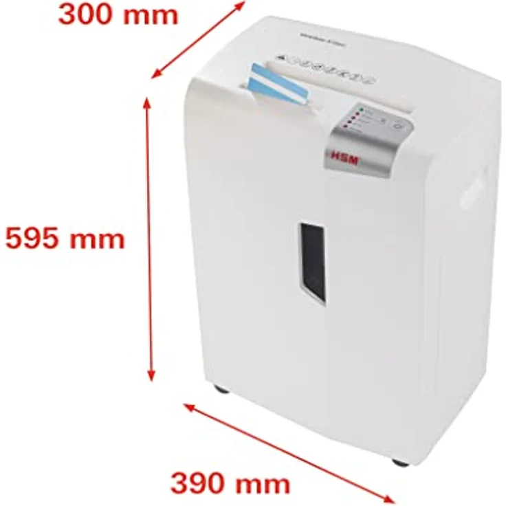 HSM shredstar X12pro Office Aktenvernichter, Partikelschnitt P5, 12 Blatt, mit separatem CD Schredder – Bild 2
