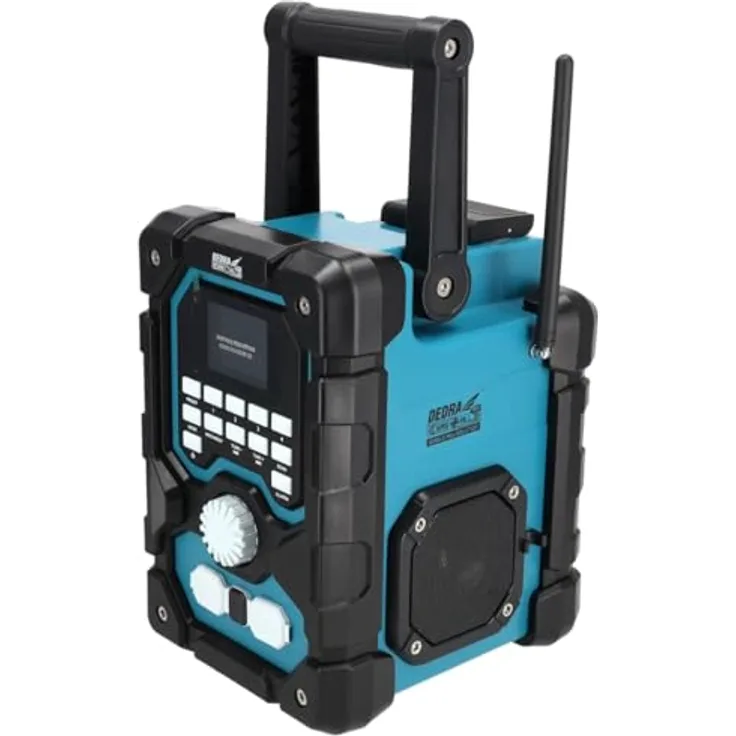 Dedra construction site radio DAB +-FM radio 18V rechargeable bluetooth USB