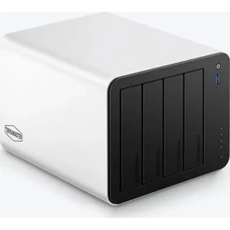 TerraMaster F4-425 Plus 4-Bay NAS Server, Intel N95 Quad-Core, 8 GB DDR4, 4 SATA und 3 M.2 NVMe Slots, 4K Videoverarbeitung, Dual 5GbE Ports