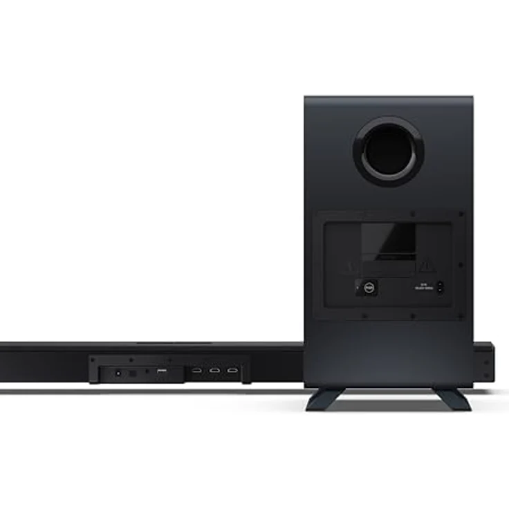Sharp HT-SBW53121(BK), 3.1 Kanal Soundbar mit kabellosem Subwoofer, 360 W, Dolby Atmos/DTS:X, schwarz – Bild 3