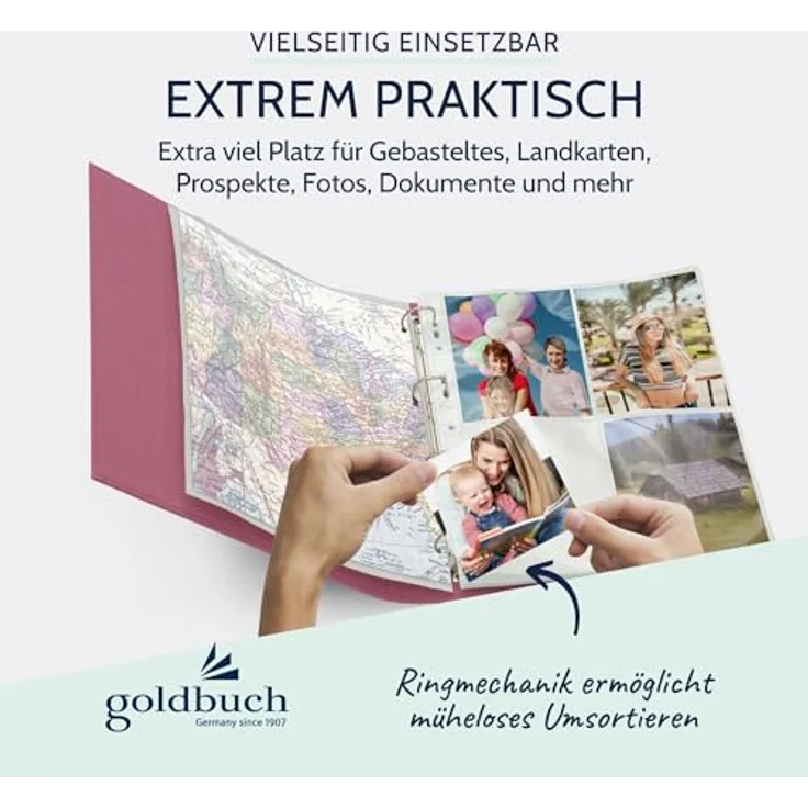 Goldbuch Ringbuch A4 net BV fuchsia Ringbuch A4 – Bild 6