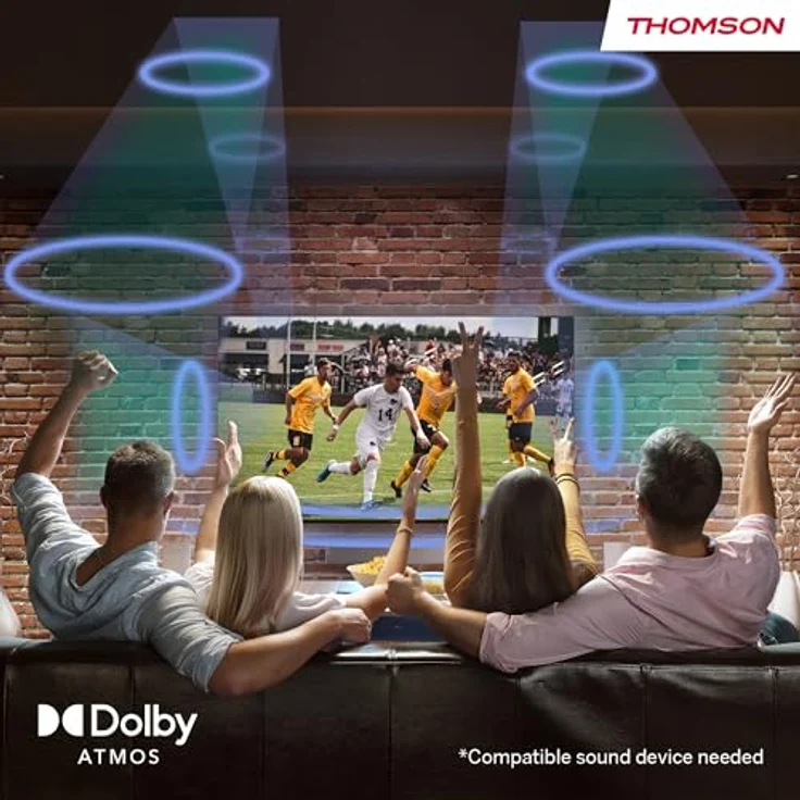 Thomson 65QG4S14, 65 Zoll (164 cm) QLED Google Smart TV mit 4K UHD, Dolby Vision, Dolby Atmos und Wi-Fi – Bild 9