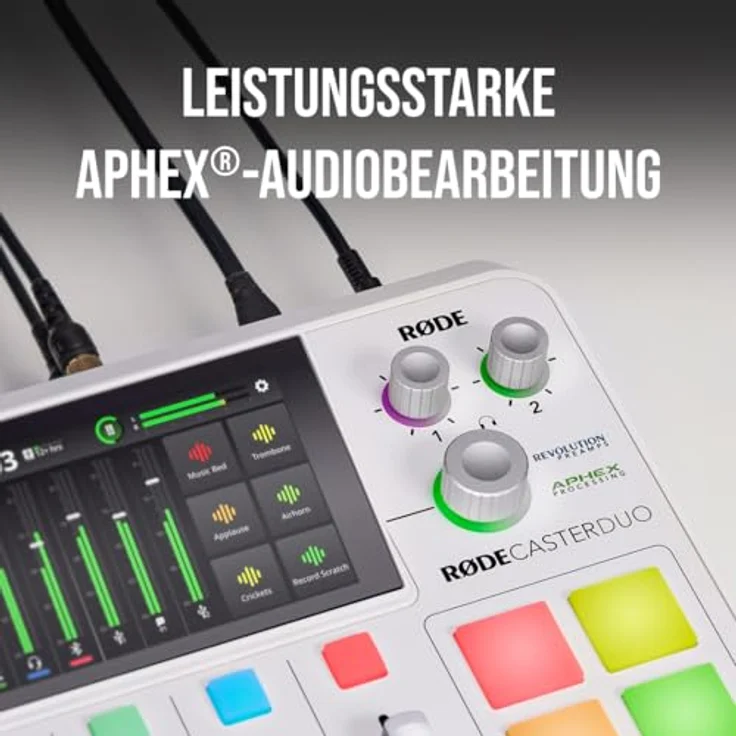 RØDE RØDECaster Duo Kompakte All-in-One Audio Produktionslösung für Podcasting, Streaming, Musikproduktion und Content-Erstellung (Weiß) – Bild 4