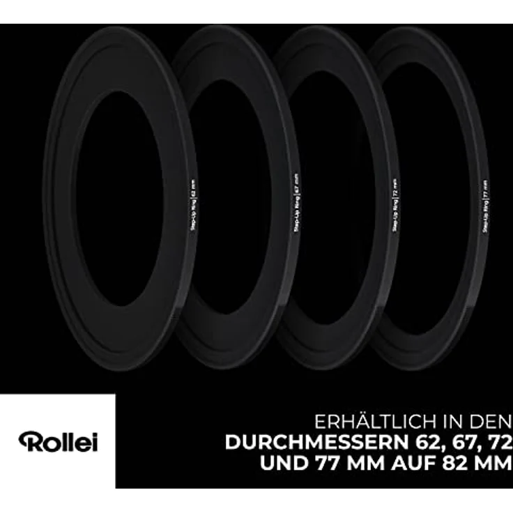 Rollei F:X Pro Magnetischer Step-Up-Ring Mark II 77mm, für 82mm F:X Pro Rundfilter aus hochwertigem Luftfahrt-Aluminium – Bild 5