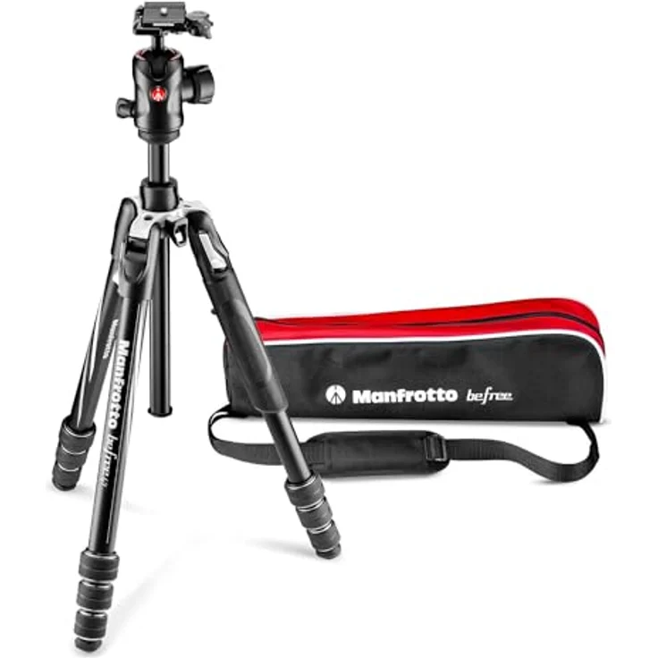Manfrotto Befree Advanced GT Alu Reisestativ Twist (Drehverschluss) mit Kugelkopf, inkl.Tasche (für Canon, Nikon, Sony, DSLR, CSC, Spiegellose Kamera, Traglast:1kg, Packmaß:43cm, Gewicht:1,85kg) – Bild 2