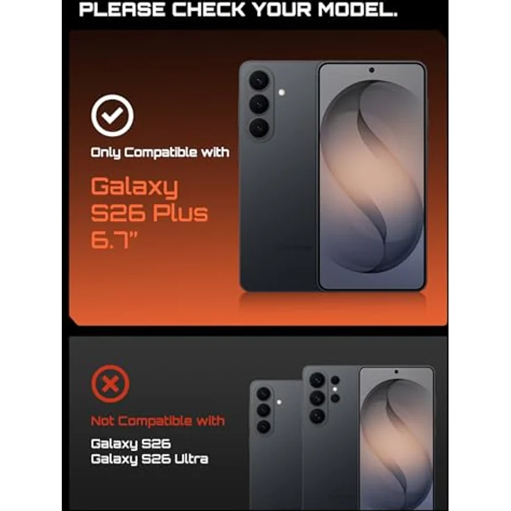 SUPCASE UBPro Mag Hülle für Samsung Galaxy S26 Plus 6,7'', Schwarz – Outdoor Bumper Case mit MagSafe, 2 Frontrahmen (mit/ohne Displayschutz), Militärstandard Fallschutz und integriertem Ständer – Bild 2