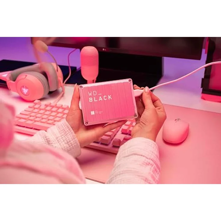 WD_BLACK P10 Game Drive 6 TB externe Festplatte (Rosa) - Mobile und robuste High-Performance-Festplatte für Konsole und PC, bis zu 150 Spiele speichern, inkl. 1-monatiger Discord Nitro-Mitgliedschaft – Bild 5