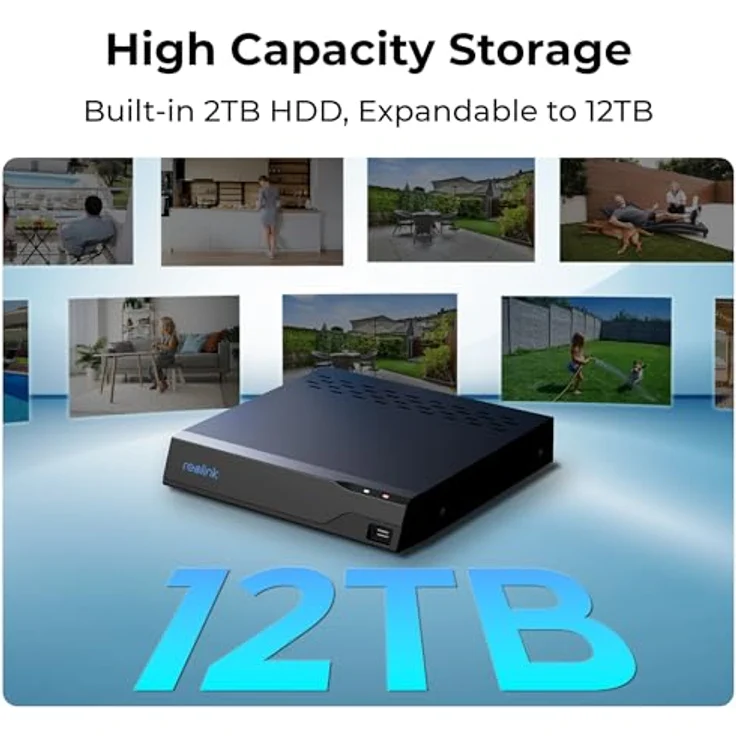 Reolink RLN-8-410, Netzwerk Videorekorder mit 2TB Speicher, mehrfarbig – Bild 3