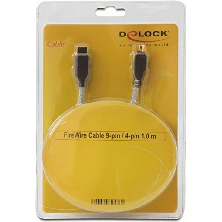 DeLOCK - IEEE 1394-Kabel - 9 PIN FireWire 800 (M) - FireWire, 4-polig (M) - 1,0m (IEEE 1394b) (82588) – Bild 3