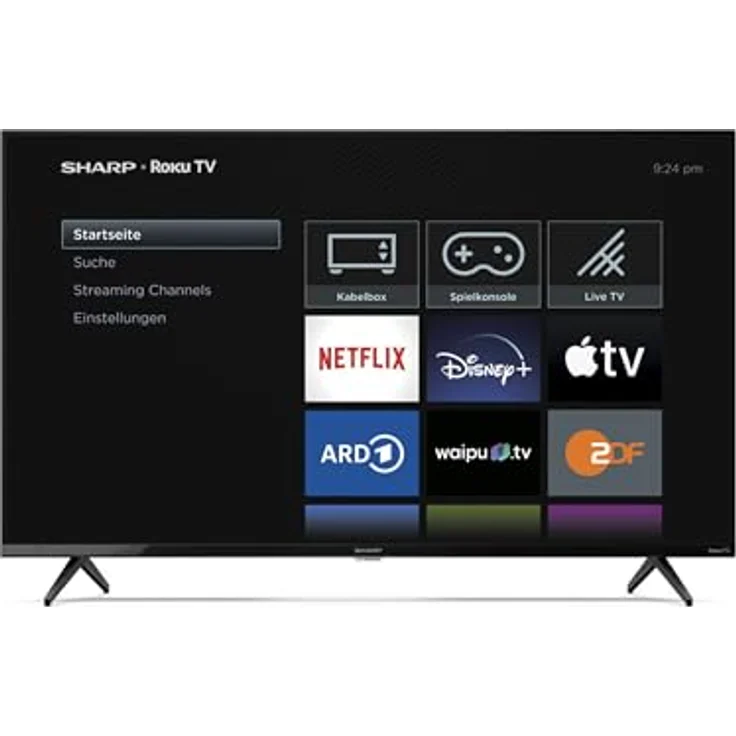 Sharp 43GJ4225E, 43 Zoll 4K Ultra HD Smart-TV mit WLAN, LED-Technologie, Schwarz – Bild 5