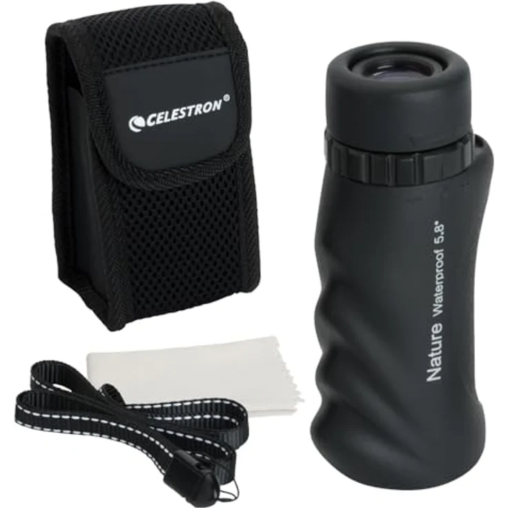 Celestron Monocular 10x25 Nature, leichtes und wasserfestes Fernglas mit Porro-Prismendesign – Bild 1