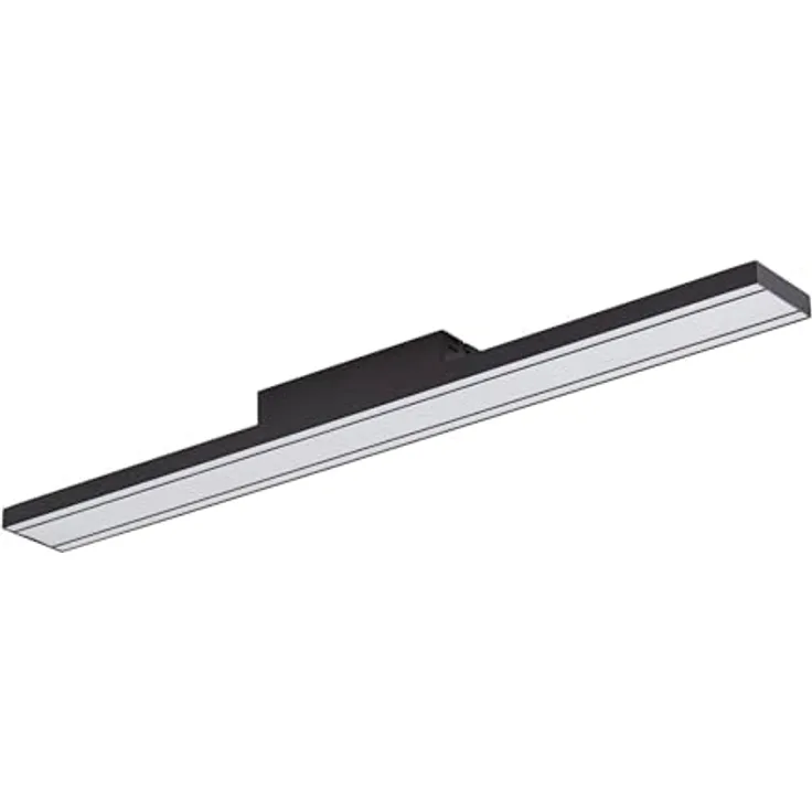 Lucande LED Deckenleuchte 'Leicy' dimmbar mit Fernbedienung (Modern) - Metall, für Wohnzimmer & Esszimmer (1 flammig,); Wohnzimmerlampe