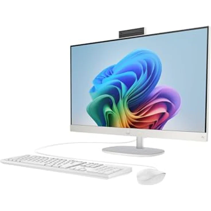 HP 27-ct2473ng All-in-One, 27 Zoll Full HD, AMD Ryzen AI 7 350, 16 GB RAM, 512 GB SSD, Snowflake White, Windows 11 Home – Bild 7