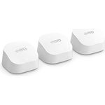 Dualband-Mesh-Wi-Fi-6-System Amazon eero 6+ mit integriertem Smart Home-Hub von Zigbee und Unterstützung für 160-MHz-Client-Geräte (Dreierpack)