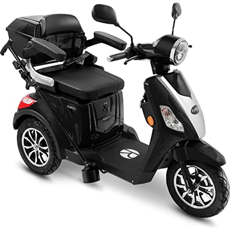Rolektro E-Trike 25 V.3 Pro Dreirad Schwarz - 1000W Elektromobil - 70km Reichweite - herausnehmbarer Lithium Akku - Seniorenmobil mit Straßenzulassung – Bild 1
